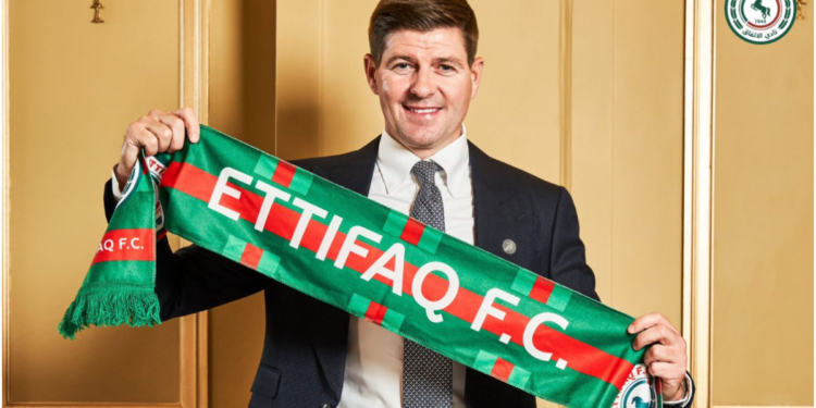 Steven Gerrard appointed manager of Saudi club Al-Ettifaq