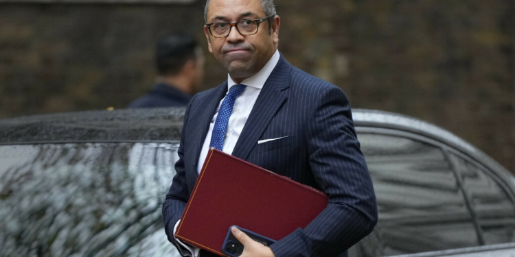 UK’s Foreign Secretary, James Cleverly.