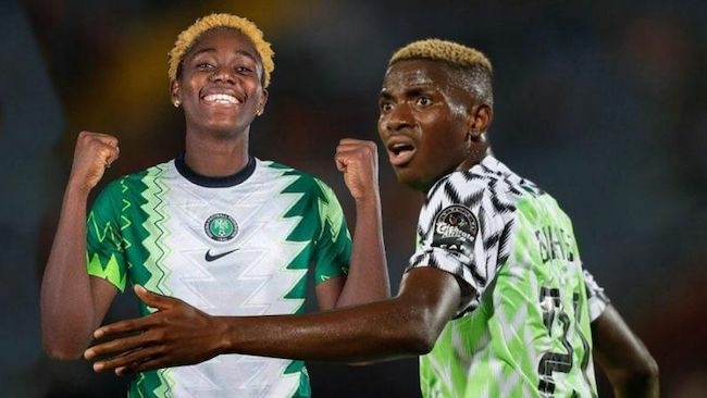 Victor Osimhen and Asisat Oshoala