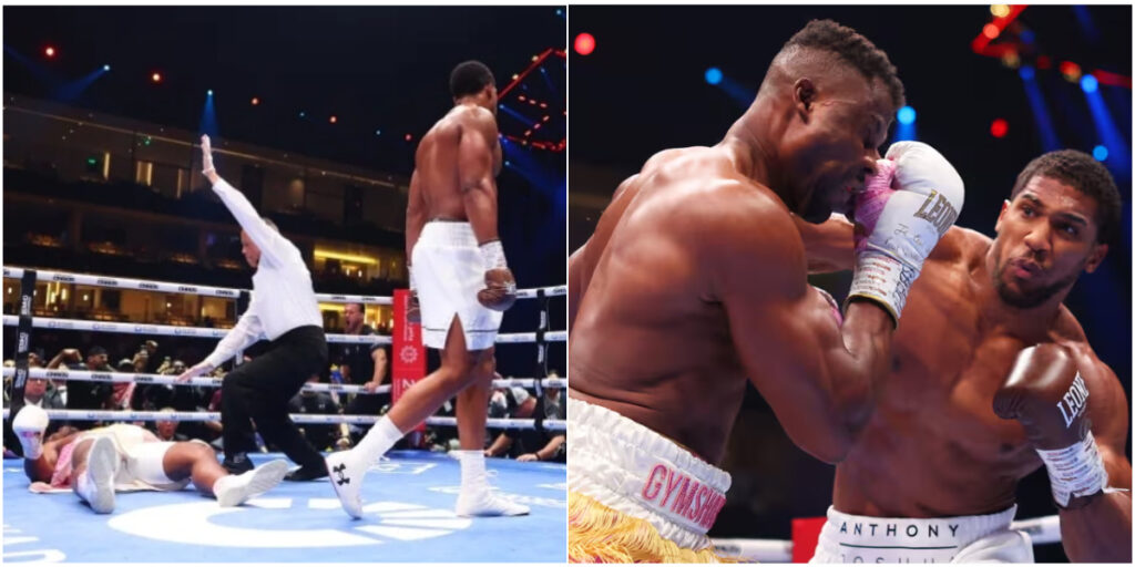 Anthony Joshua delivers devastating knockout to Francis Ngannou in Riyadh showdown