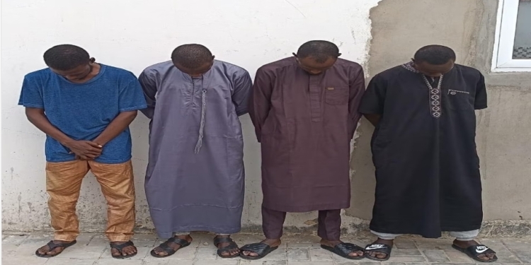Four suspected fraudsters
