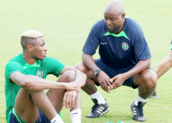 Finidi George and Victor Osimhen