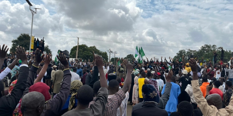 #EndBadGovernance protesters