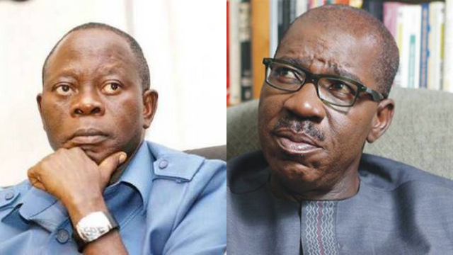 Adams Oshiomhole and Obaseki