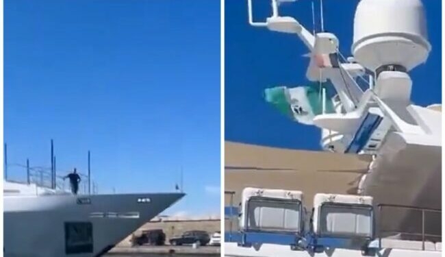 Yacht Flying Nigerian Flag in France