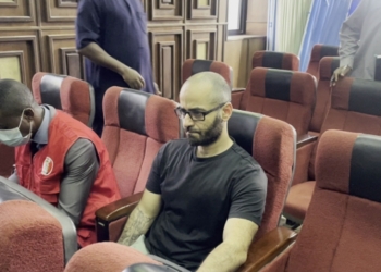 Tigran Gambaryan, Binance executive, at the federal high court in Abuja