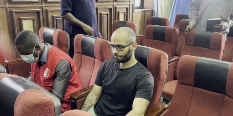 Tigran Gambaryan, Binance executive, at the federal high court in Abuja