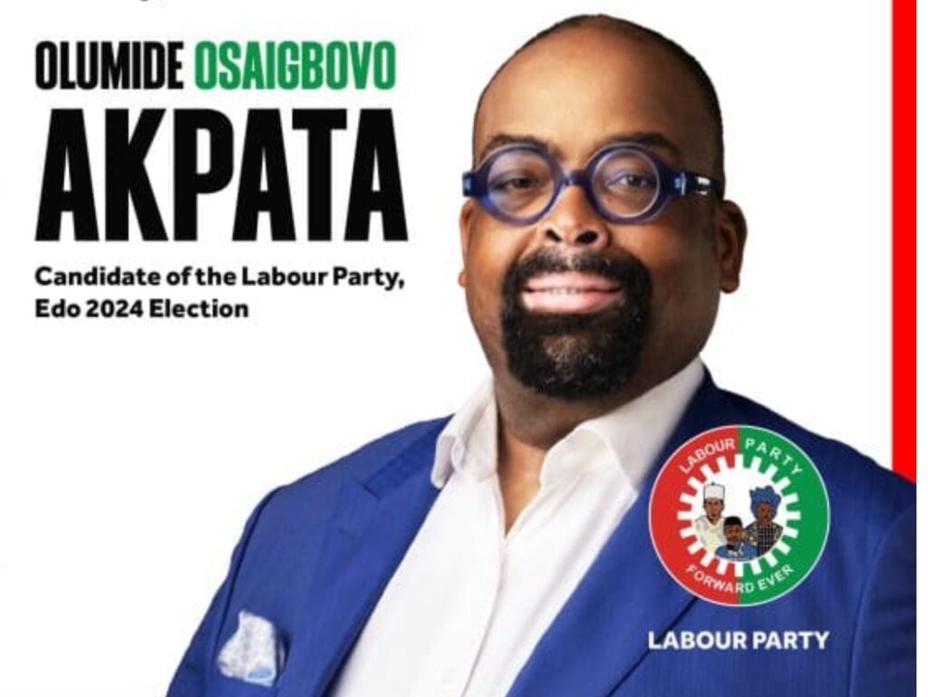 Olumide Akpata, Labour Party candidate in the Edo 2024 governorship elections