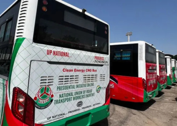 CNG-powered buses