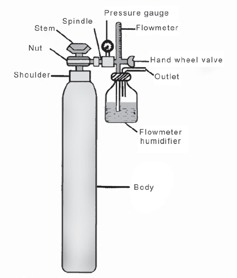 Parts of Oxygen Cylinder