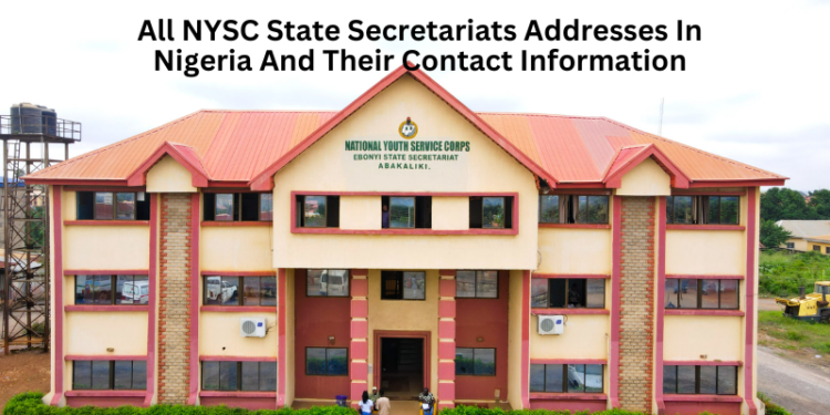 All NYSC State Secretariats Addresses In Nigeria And Their Contact Information