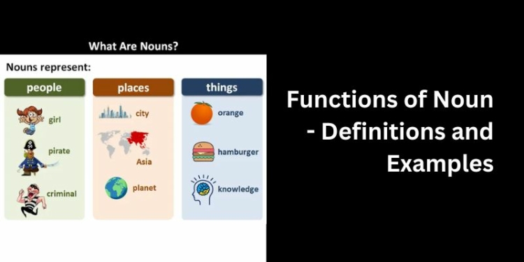 Functions of Noun - Definitions and Examples