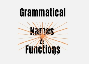 How to Identify Grammatical Names and Functions