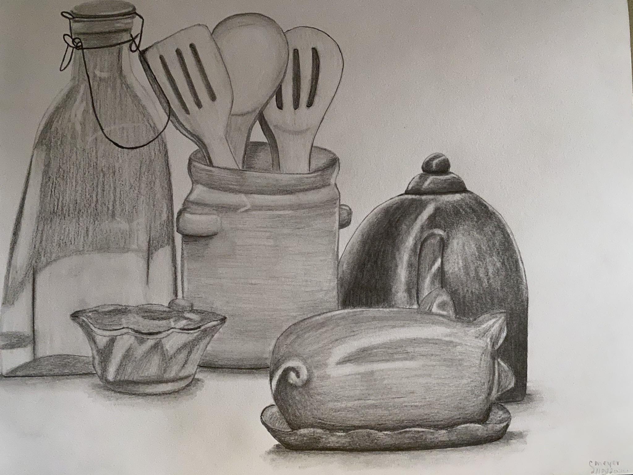 Still life drawing