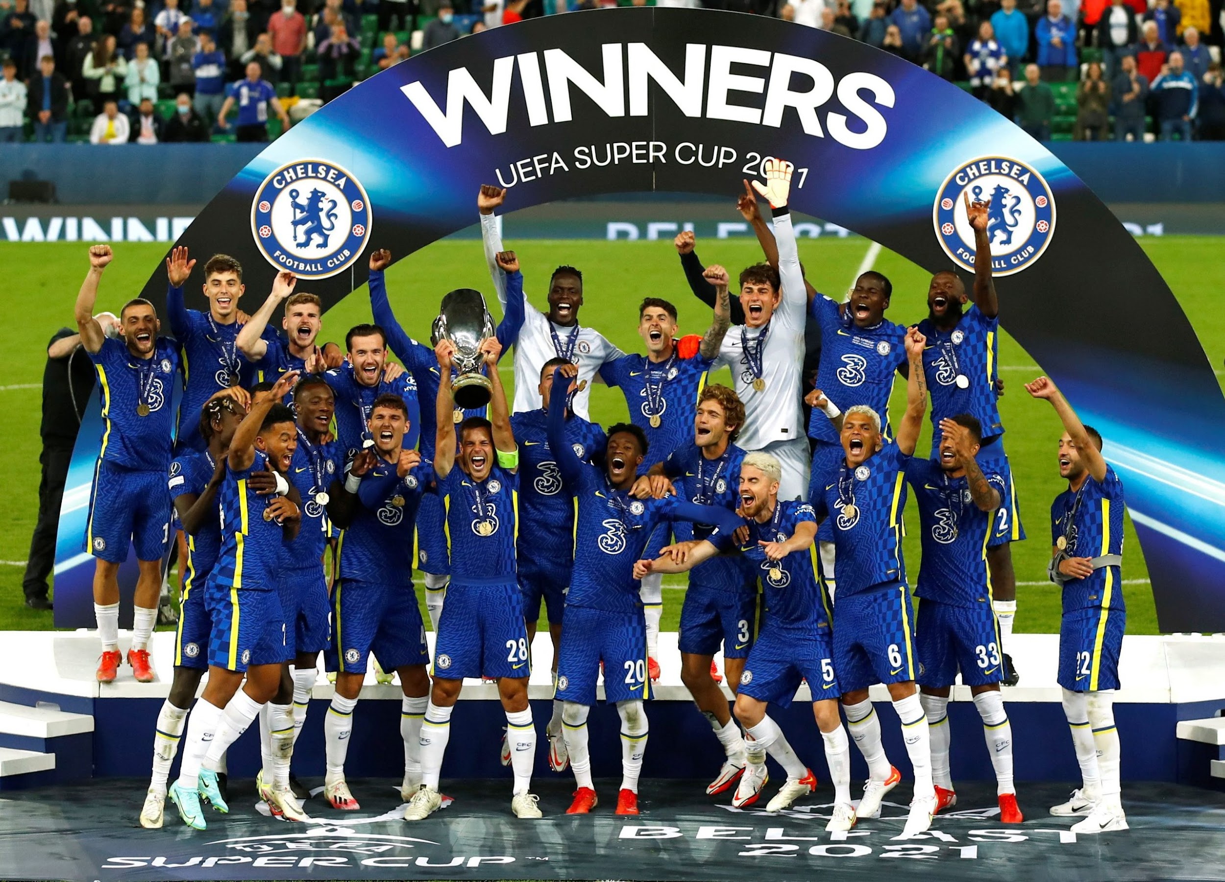 Chelsea UEFA Super Cup Trophies