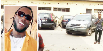 Burna Boy, Court premises where he was arraigned