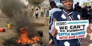 Benue youths protest killings by Fulani herdsmen