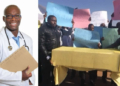 JUTH Doctors protest with coffin