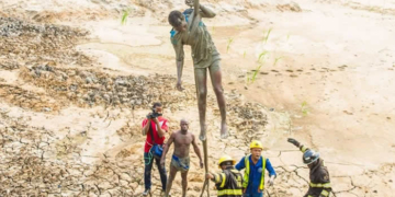 Woman trapped inside mud rescued by LASEMA