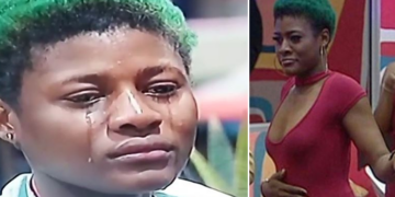 Alex, Big Brother Naija Housemate in tears