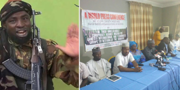 Boko Haram leader, Abubakar Shekau; Coalition of 50 civil society groups