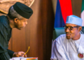 President Muhammed Buhari, Vice President Yemi Osinbajo