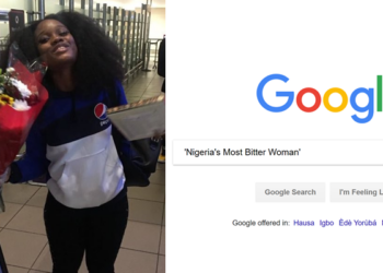 Cee-C on Google search as 'Nigeria's Most Bitter Woman'