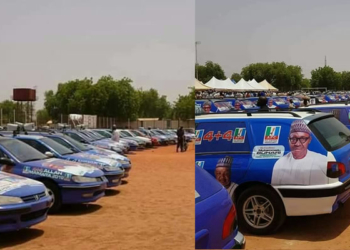 APC members donate 124 vehicles to Kebbi State chapter of the party for Buhari's 2019 elections campaign