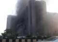 Fire outbreak at CBN headquarters Abuja