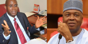 Senator Omo-Agege, Senate President Gukola Saraki