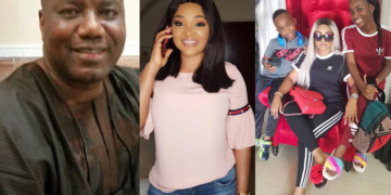 Actress Mercy Aigbe, Ex-husband Lanre Gentry and Children