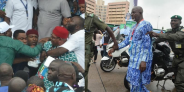 APC members' fight during National convention in ABuja