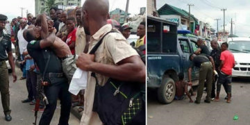 Police officers assault Commercial driver