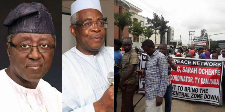 Jonah Jang, TY Danjuma, protesting Youths