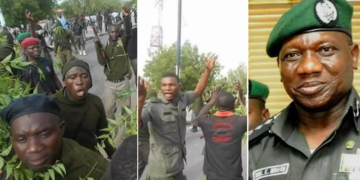 Protesting Policemen, IG Idris