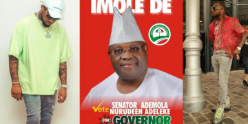 Davido, Senator Ademola Adeleke Campaign poster