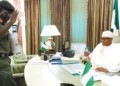 Filed Photo: COAS Tukur Buratai in a meeting with President Muhammed Buhari