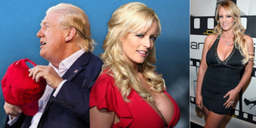 President Donald Trump and adult film star Stormy Daniels.