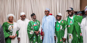 President Muhammadu Buhari, APC chieftains in Osun