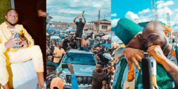 Davido campaigning for PDP, Senator Adeleke