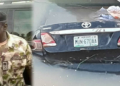 Major General Idris Alkali's car found in a pond