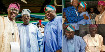 Tinubu, Sanwo-olu, Ambode reconcile in Abuja