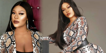 Daniella Okeke in Snake Print