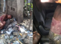 Teenage girl who lives in trash site in Lagos