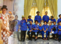 Blessed Nigerian woman shows off her 16 grandsons during her 70th birthday celebration