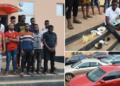 EFCC arrests 34 OOU students for Cyber crime in Ogun, exotic cars recovered