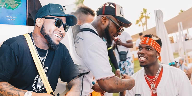 Davido Spotted Partying With Man U Star, Paul Pogba In Dubai (Photos)