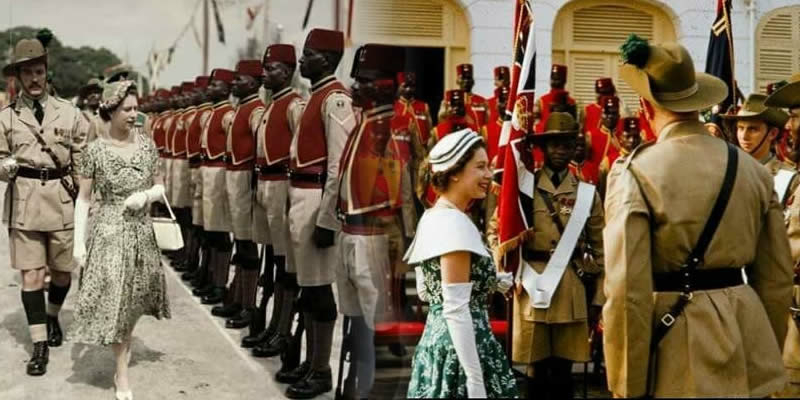 queen visit to nigeria 1956