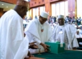 President Buhari presenting budget to NASS in 2017