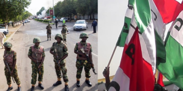 Nigerian Soldiers, PDP Flag